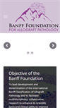 Mobile Screenshot of banfffoundation.org